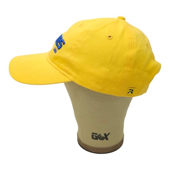 EMS USA Brushed Chino Twill Strapback Embroidered Logo Cap Trucker Baseball Hat - Picture 10 of 13